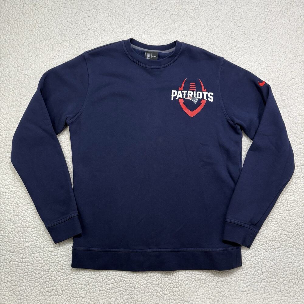 New England Patriots Sweatshirt Crewneck NFL Team Apparel Adult Size Large